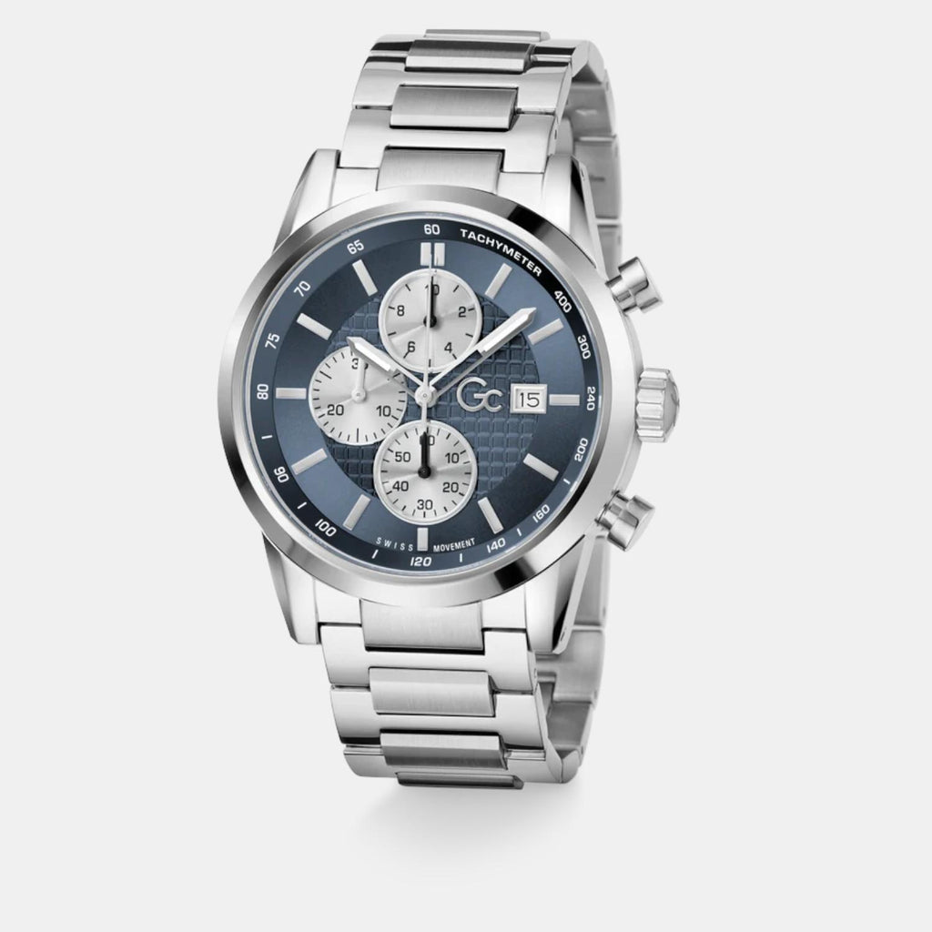 Gallant Men Quartz Blue Dial Chronograph Stainless Steel Watch Z61005G7