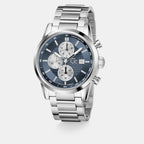 Gallant Men Quartz Blue Dial Chronograph Stainless Steel Watch Z61005G7