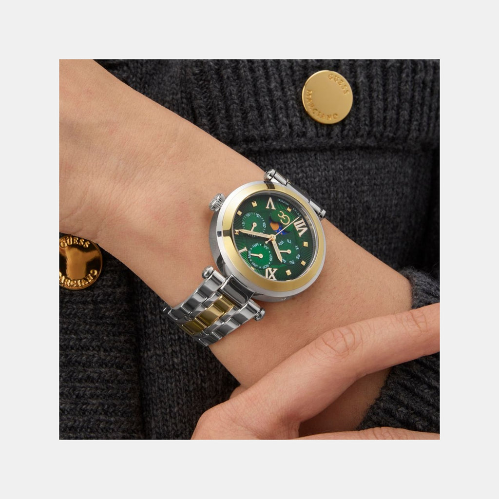 Gc Sportchic Women Quartz Green Dial Multi-Function Stainless Steel Watch Z62002L9