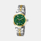 Sportchic Women Quartz Green Dial Multi-Function Stainless Steel Watch Z62002L9