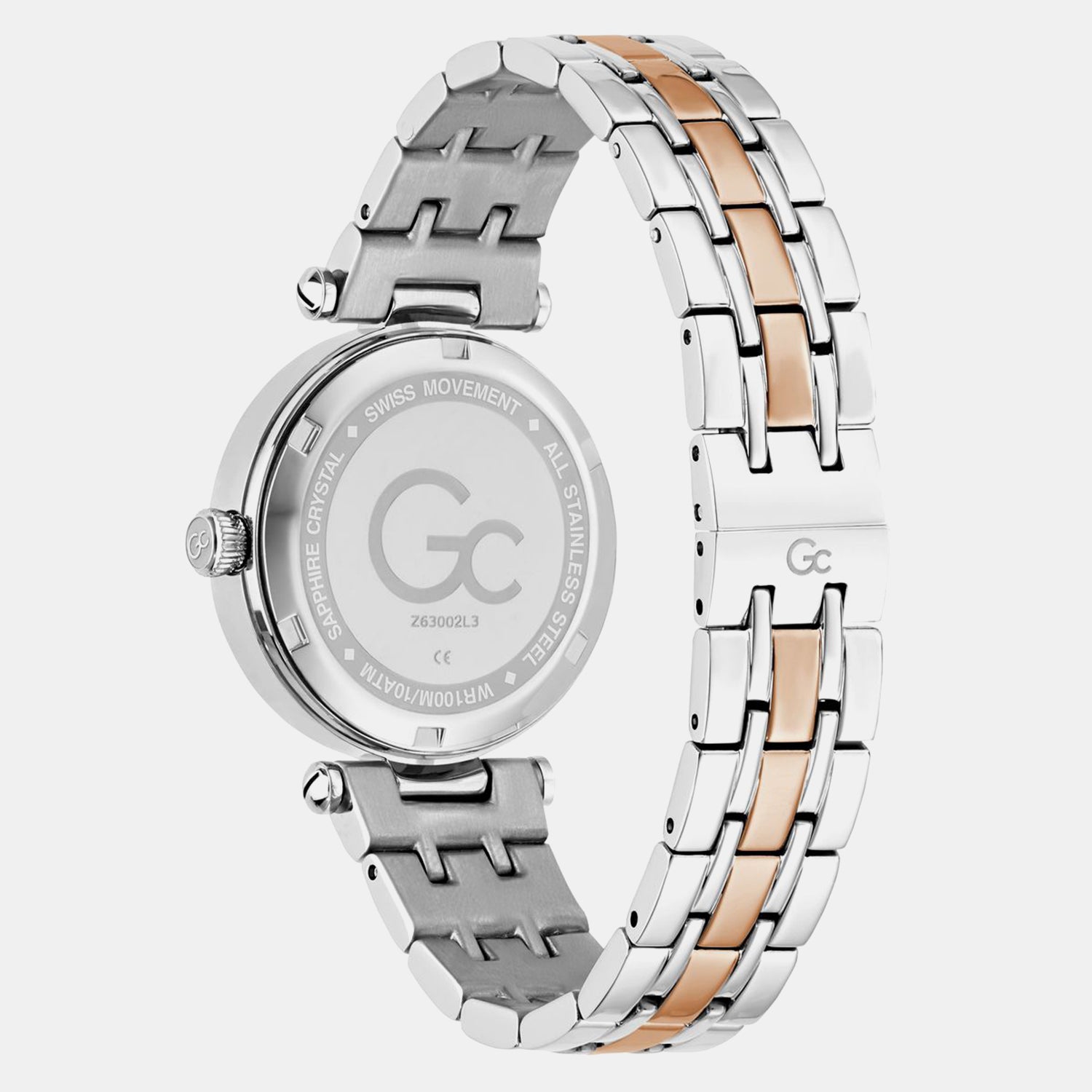 Gc Sportchic Women Quartz White Dial Analog Stainless Steel Watch Z63002L3