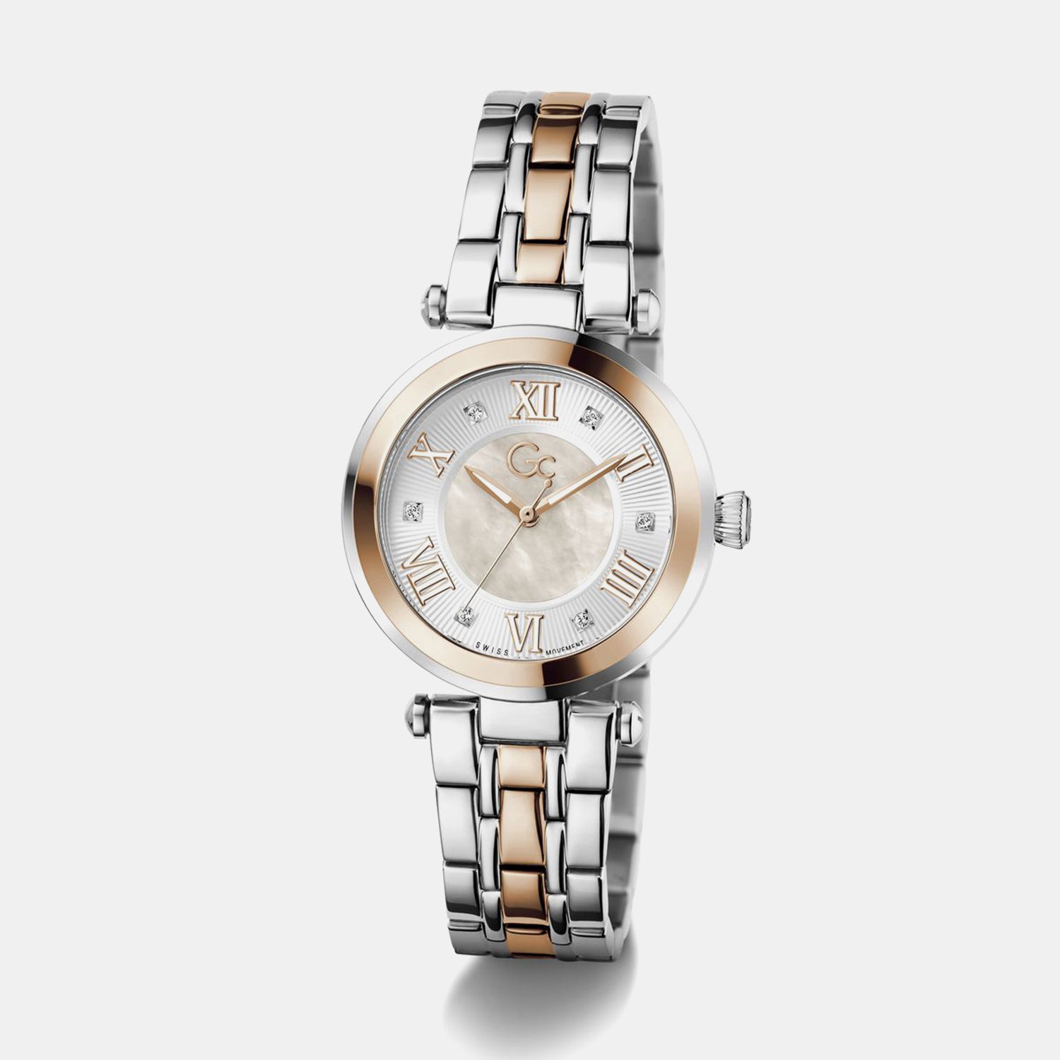 Gc Sportchic Women Quartz White Dial Analog Stainless Steel Watch Z63002L3