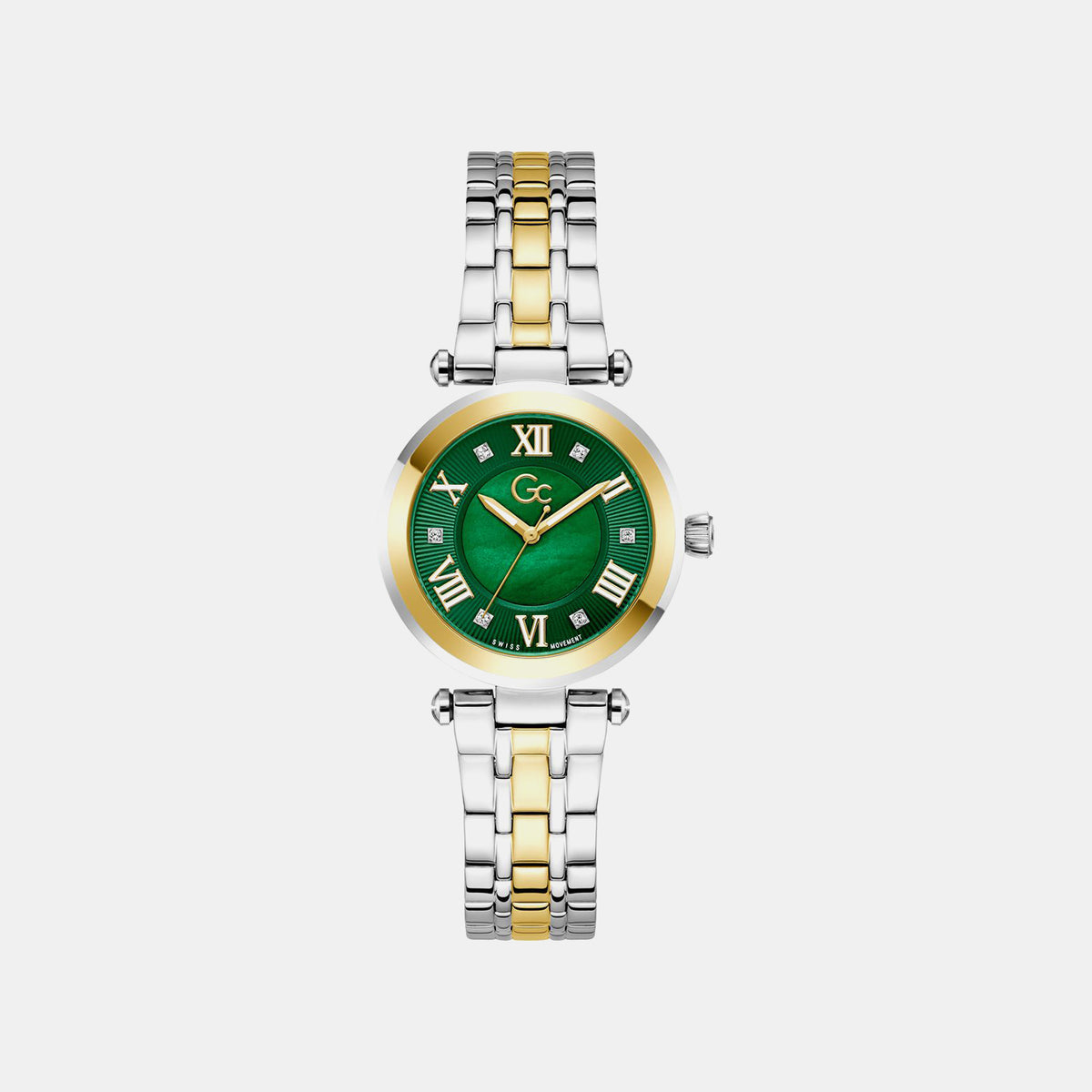 Topchic Women Quartz Green Dial Analog Stainless Steel Watch Z63004L9