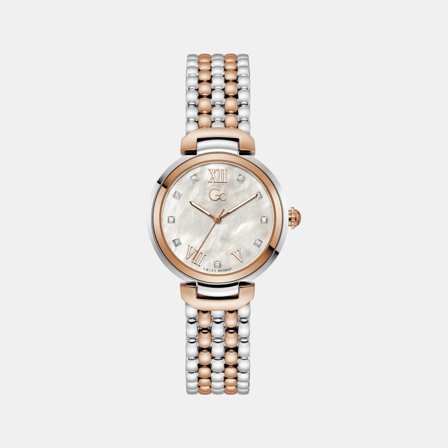 Gc Allure Women Quartz White Dial Analog Stainless Steel Watch Z64001L1