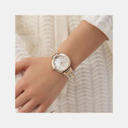 Gc Allure Women Quartz Mother Of Pearl Dial Analog Stainless Steel Watch Z64001L1