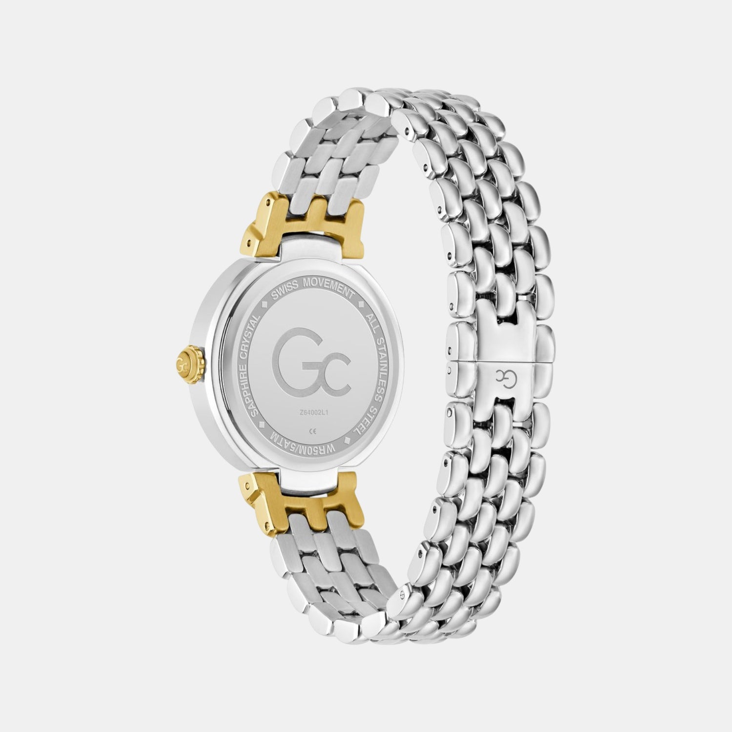 Gc Allure Women Quartz Green Dial Analog Stainless Steel Watch Z64002L1