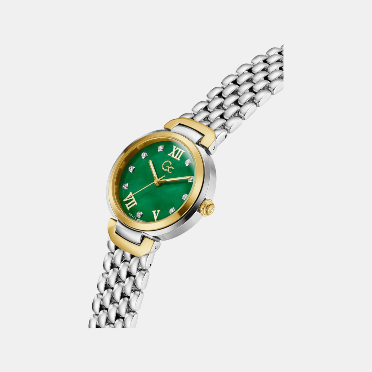Allure Women Quartz Green Dial Analog Stainless Steel Watch Z64002L1