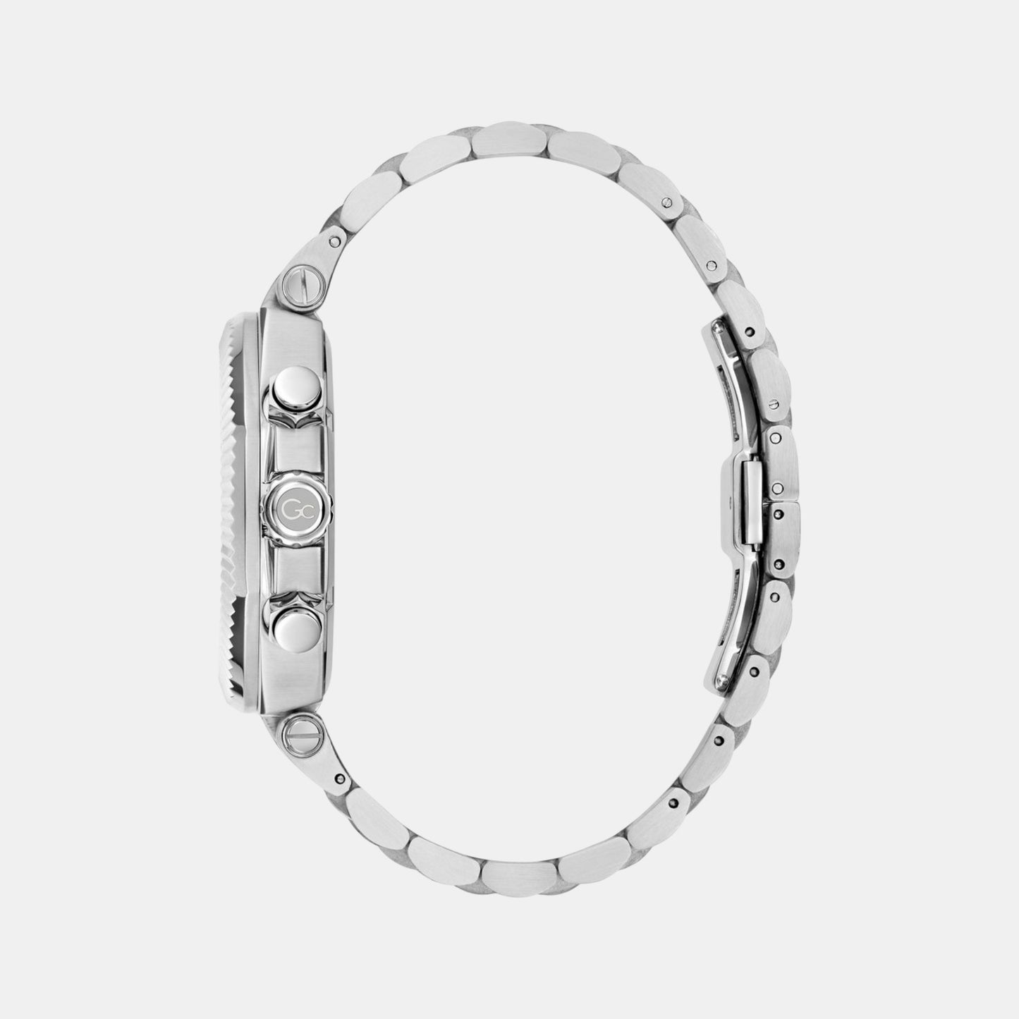 Gc Atlas Men Quartz Black Dial Chronograph Stainless Steel Watch Z66001G2