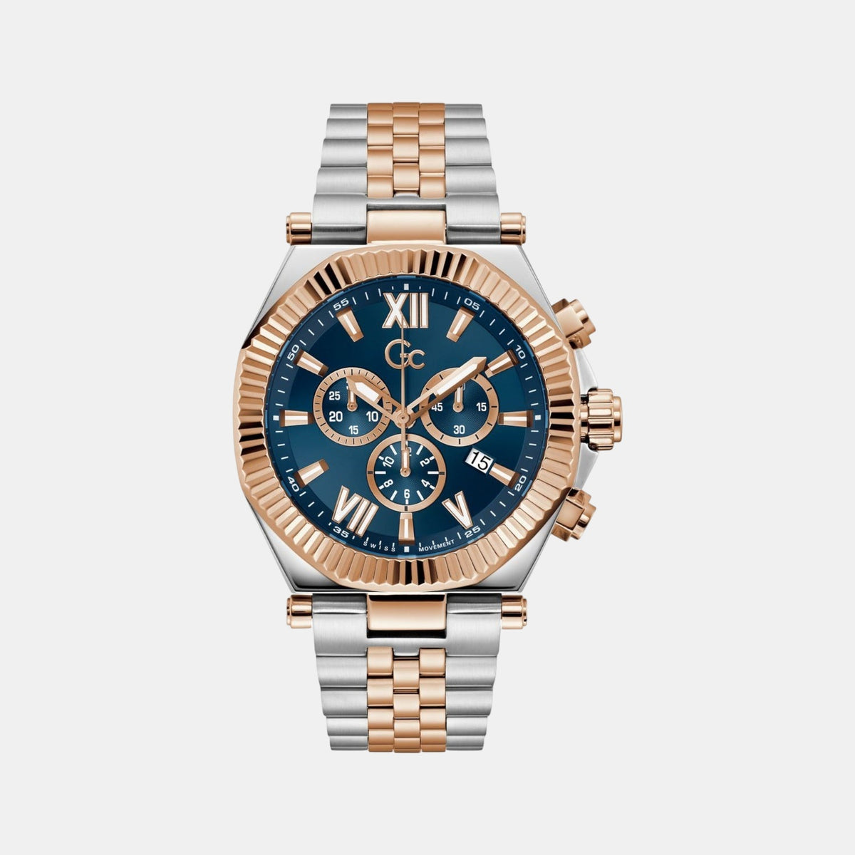 Atlas Men Quartz Blue Dial Chronograph Stainless Steel Watch Z66002G7