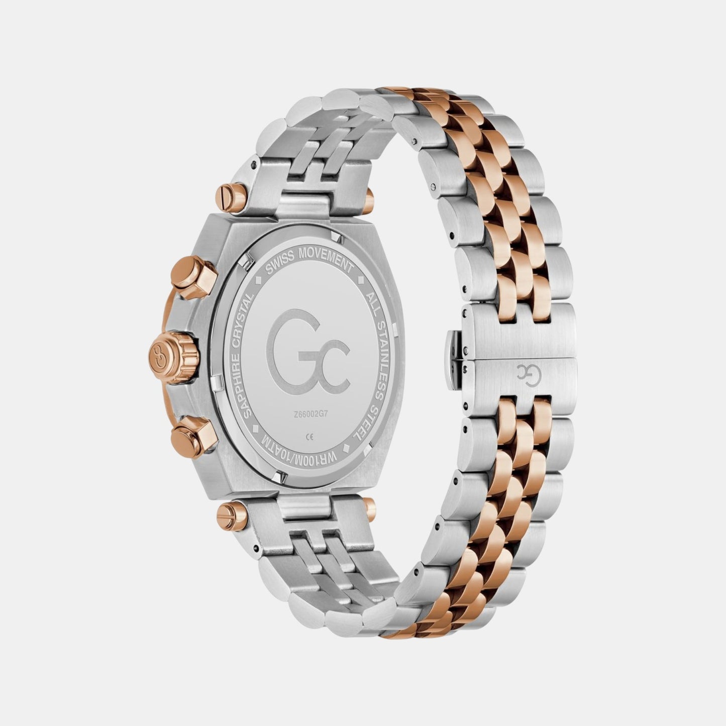 Gc Atlas Men Quartz Blue Dial Chronograph Stainless Steel Watch Z66002G7