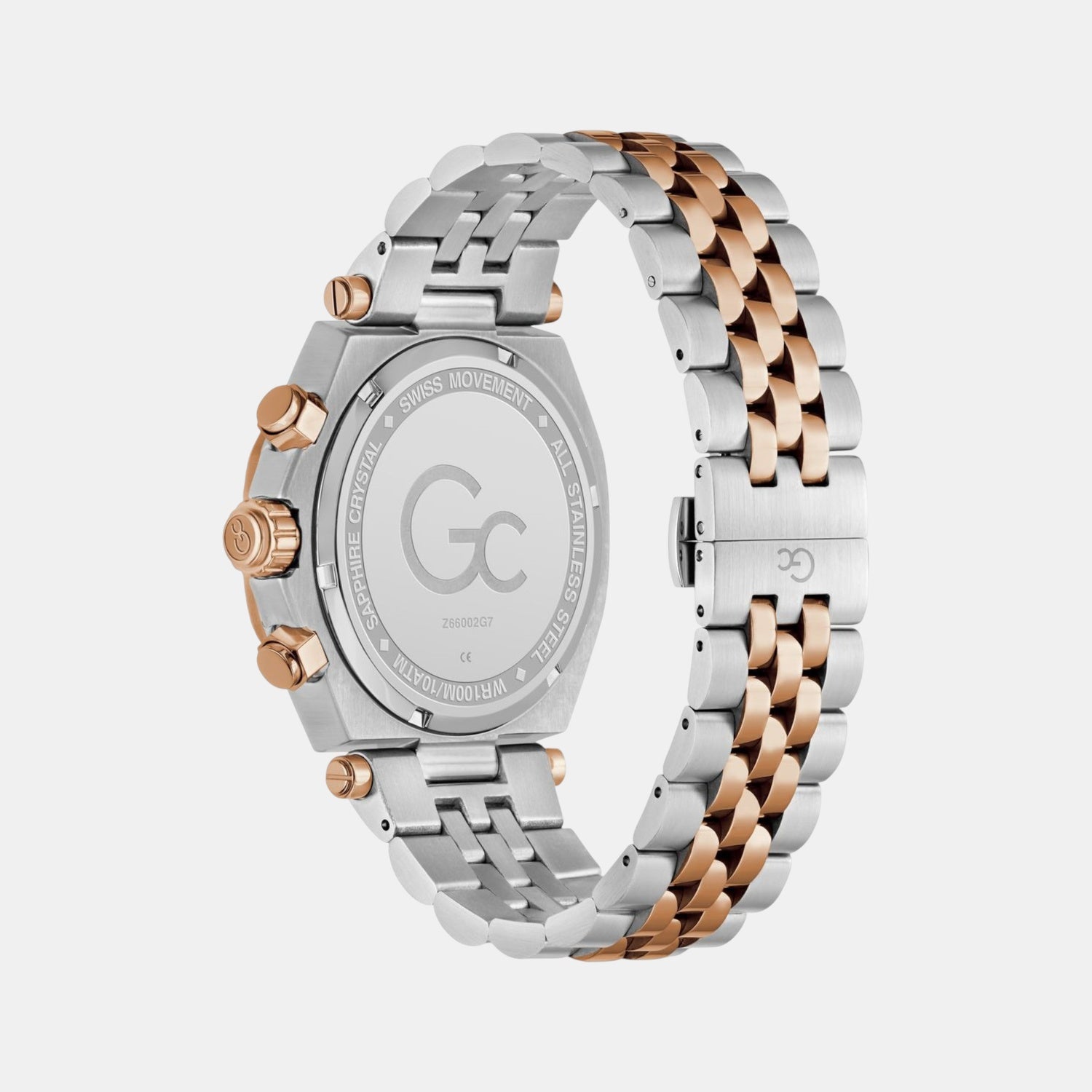 Gc Atlas Men Quartz Blue Dial Chronograph Stainless Steel Watch Z66002G7