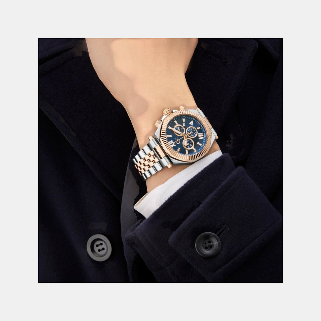 Gc Atlas Men Quartz Blue Dial Chronograph Stainless Steel Watch Z66002G7