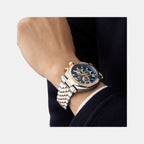 Gc Atlas Men Quartz Blue Dial Chronograph Stainless Steel Watch Z66002G7