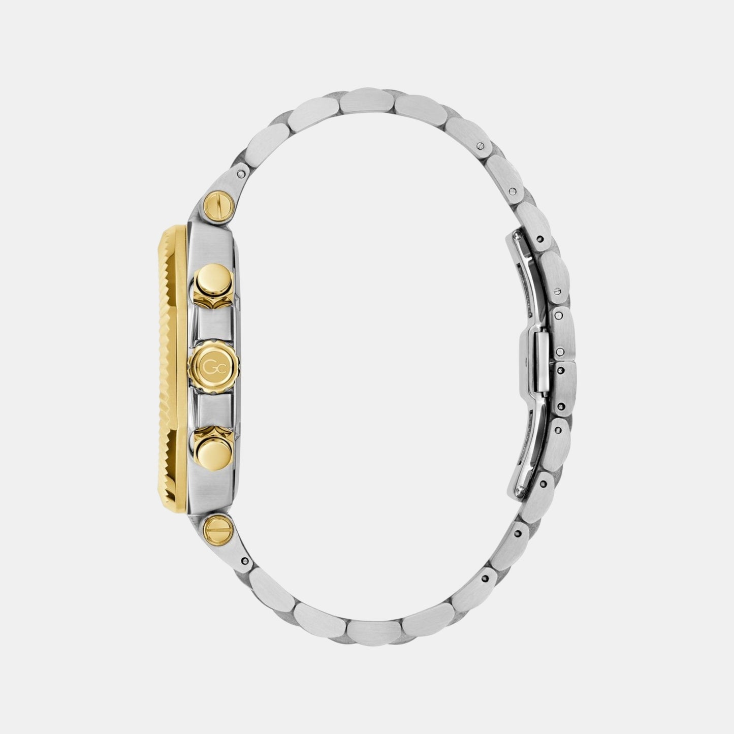 Gc Atlas Men Quartz Green Dial Chronograph Stainless Steel Watch Z66003G9