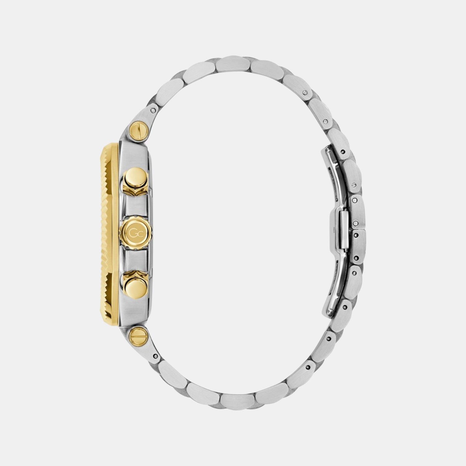 Gc Atlas Men Quartz Green Dial Chronograph Stainless Steel Watch Z66003G9