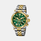 Gc Atlas Men Quartz Green Dial Chronograph Stainless Steel Watch Z66003G9