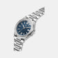 Dress Men Quartz Blue Dial Analog Stainless Steel Watch Z67001G7