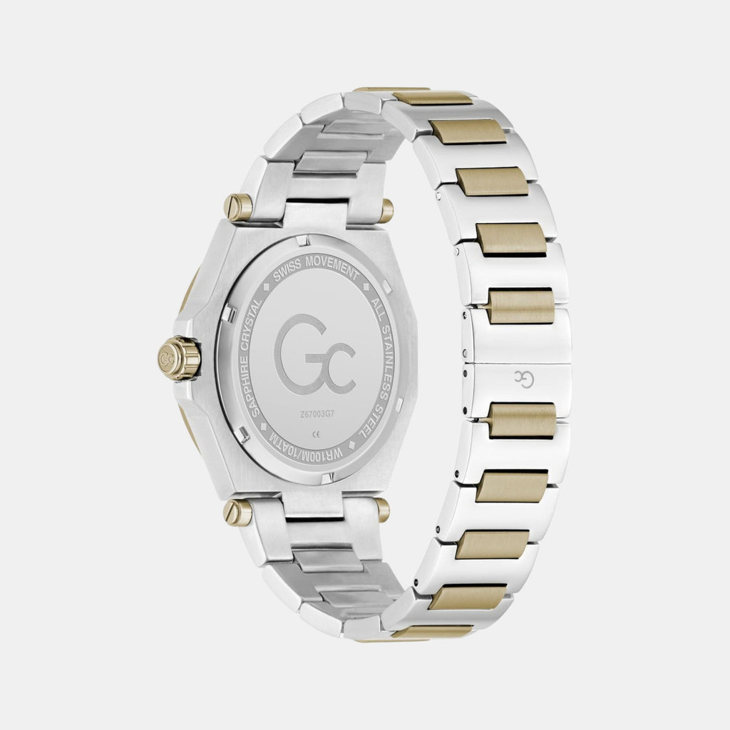 Gc Legacy Sleek Men Quartz Blue Dial Analog Stainless Steel Watch Z67003G7