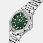 Legacy Men Quartz Green Dial Analog Stainless Steel Watch Z67005G9