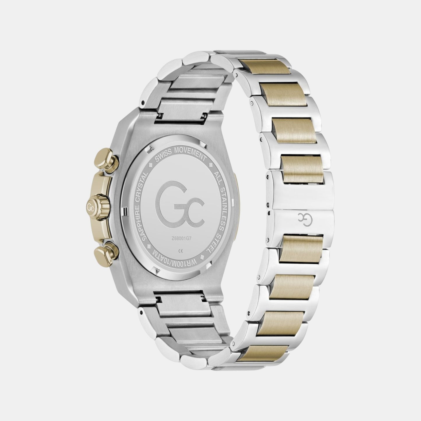 Gc Idolsport Men Quartz Blue Dial Chronograph Stainless Steel Watch Z68001G7