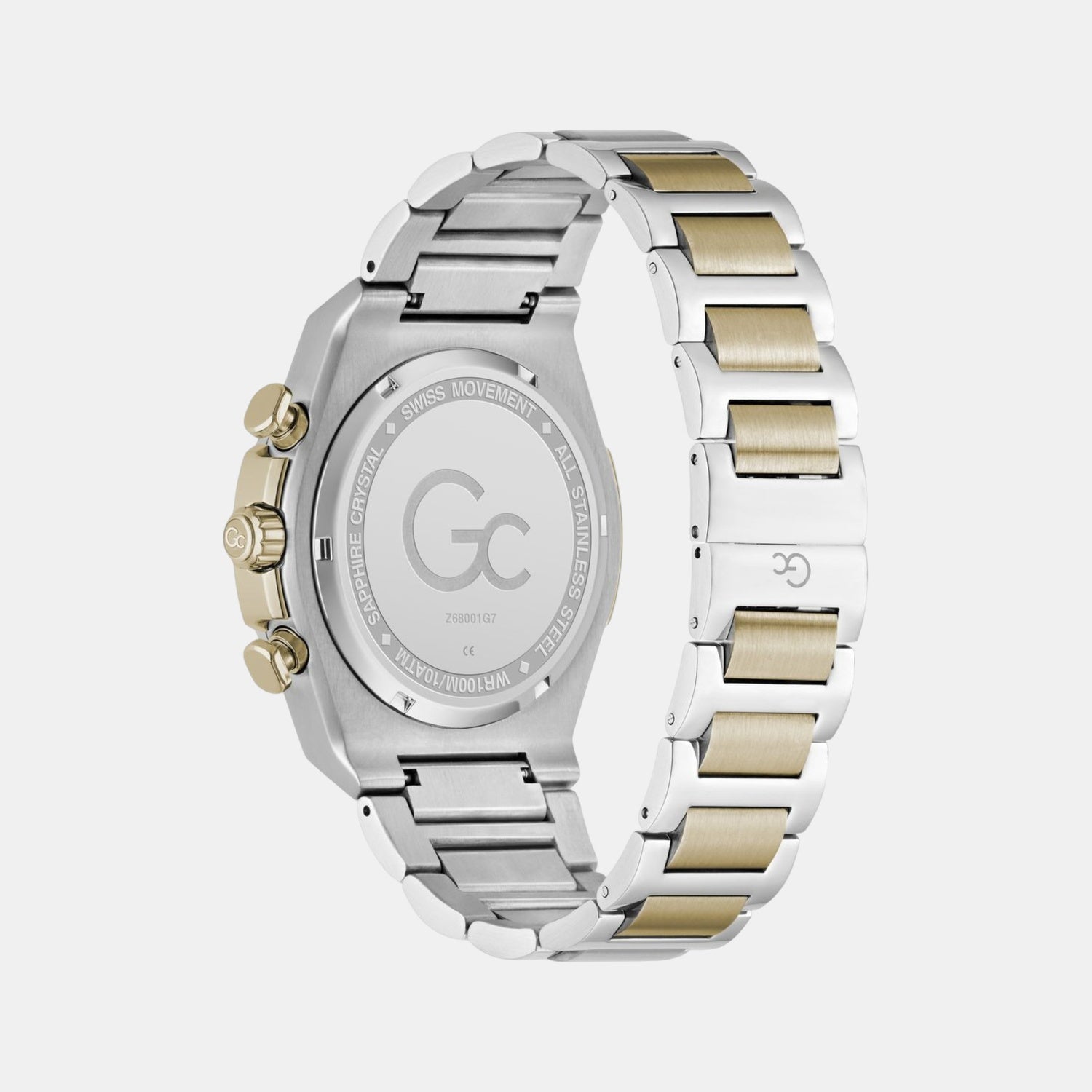 Gc Idolsport Men Quartz Blue Dial Chronograph Stainless Steel Watch Z68001G7