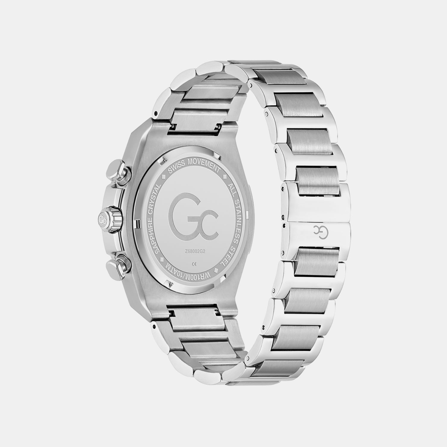 Men Quartz Black Dial Chronograph Stainless Steel Watch Z68002G2