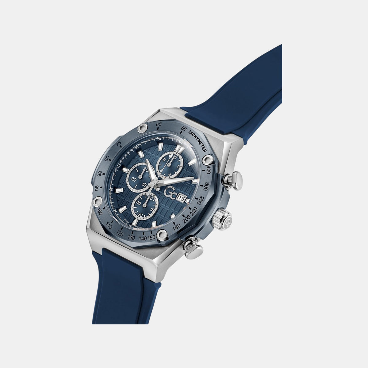 Idol Men Quartz Blue Dial Chronograph Silicone Watch Z68003G7