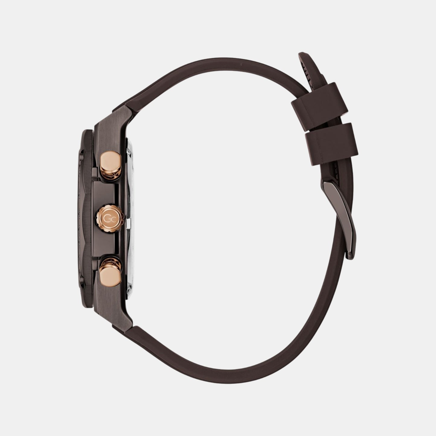 Sportchic Men Quartz Beige Dial Chronograph Silicone Watch Z68005G1