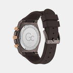 Sportchic Men Quartz Beige Dial Chronograph Silicone Watch Z68005G1