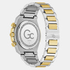 Gc Sportchic Men Quartz Green Dial Chronograph Stainless Steel Watch Z68006G9
