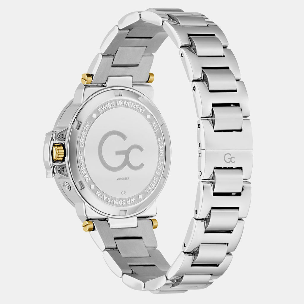Gc Sportchic Women Quartz Green Dial Analog Stainless Steel Watch Z69001L7
