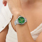 Gc Sportchic Women Quartz Green Dial Analog Stainless Steel Watch Z69001L7