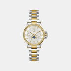 Gc Sportchic Women Quartz White Dial Analog Stainless Steel Watch Z69003L6