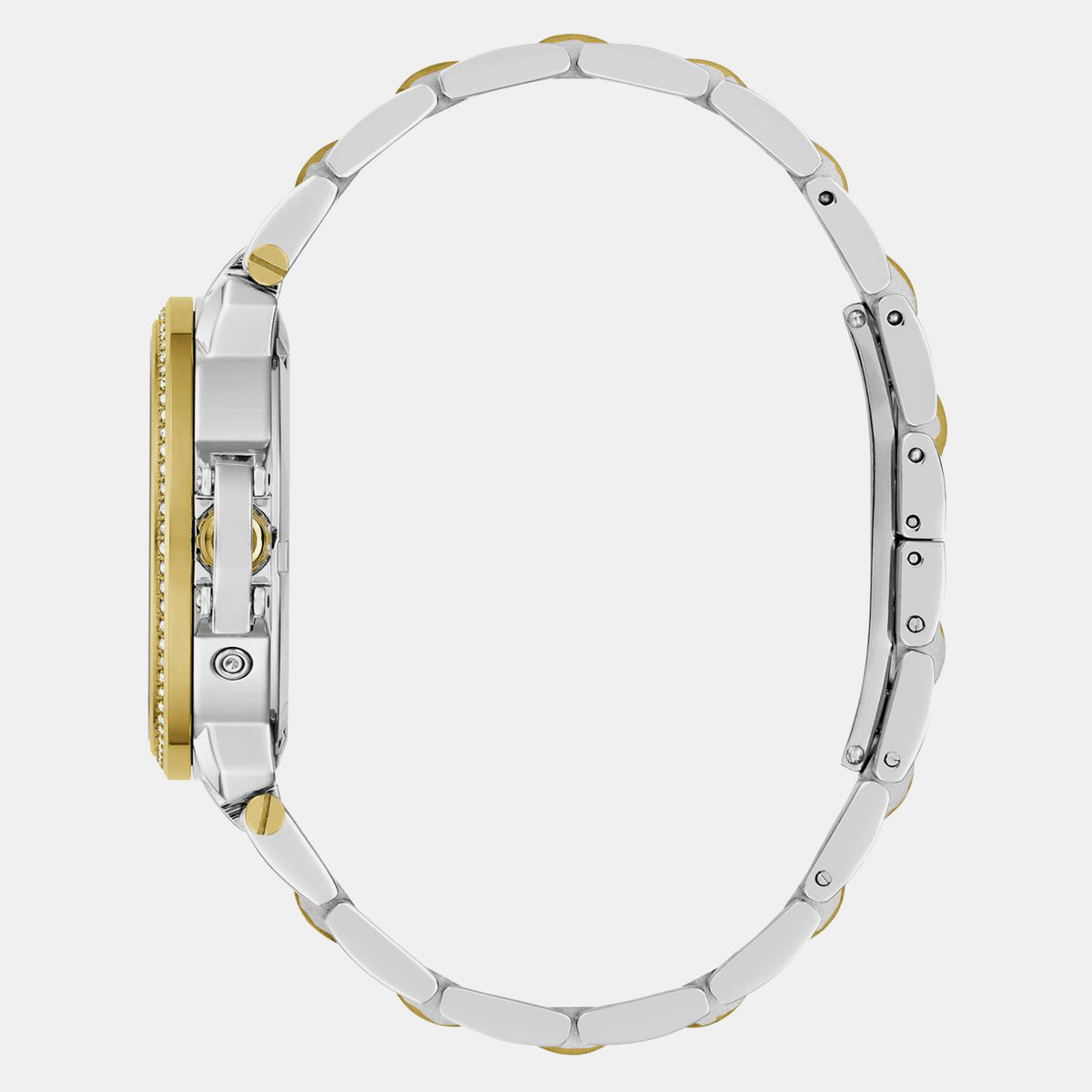 Moonchic Women Quartz White Dial Analog Stainless Steel Watch Z69003L6