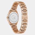 Gc Dress Women Quartz Rose Gold Dial Analog Stainless Steel Watch Z70001L3
