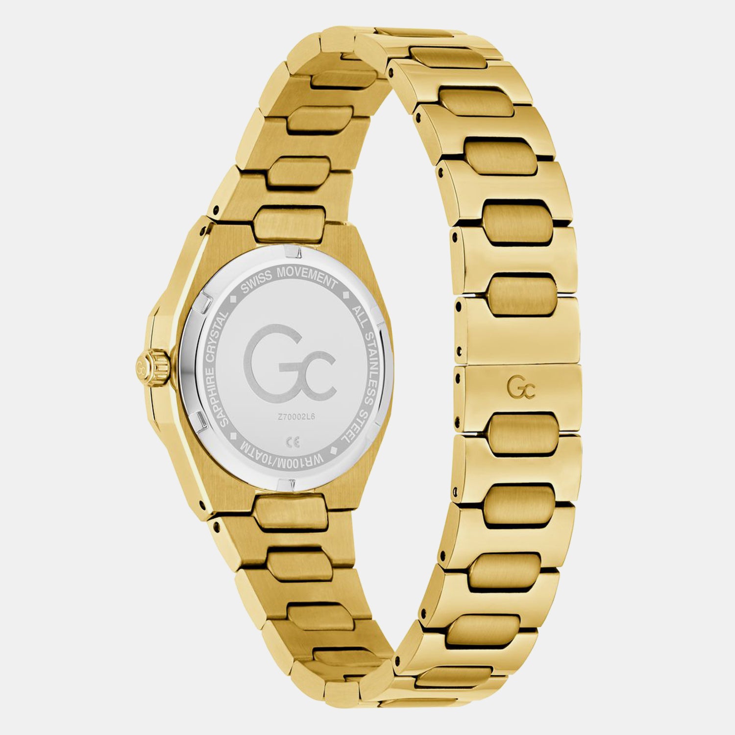 Gc Dress Women Quartz Champagne Dial Analog Stainless Steel Watch Z70002L6