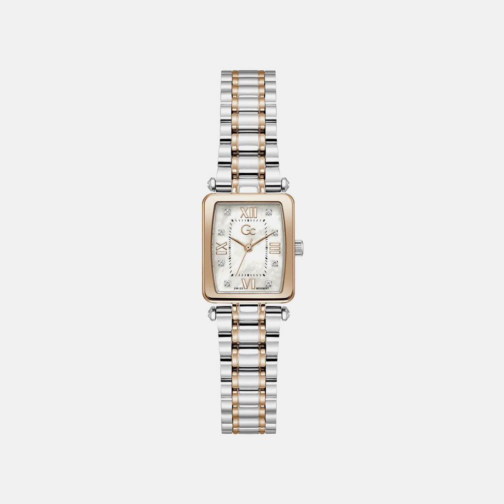 Gc Dress Women Quartz White Dial Analog Stainless Steel Watch Z71001L1