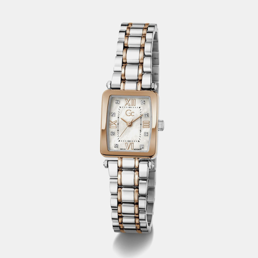 Gc Dress Women Quartz White Dial Analog Stainless Steel Watch Z71001L1