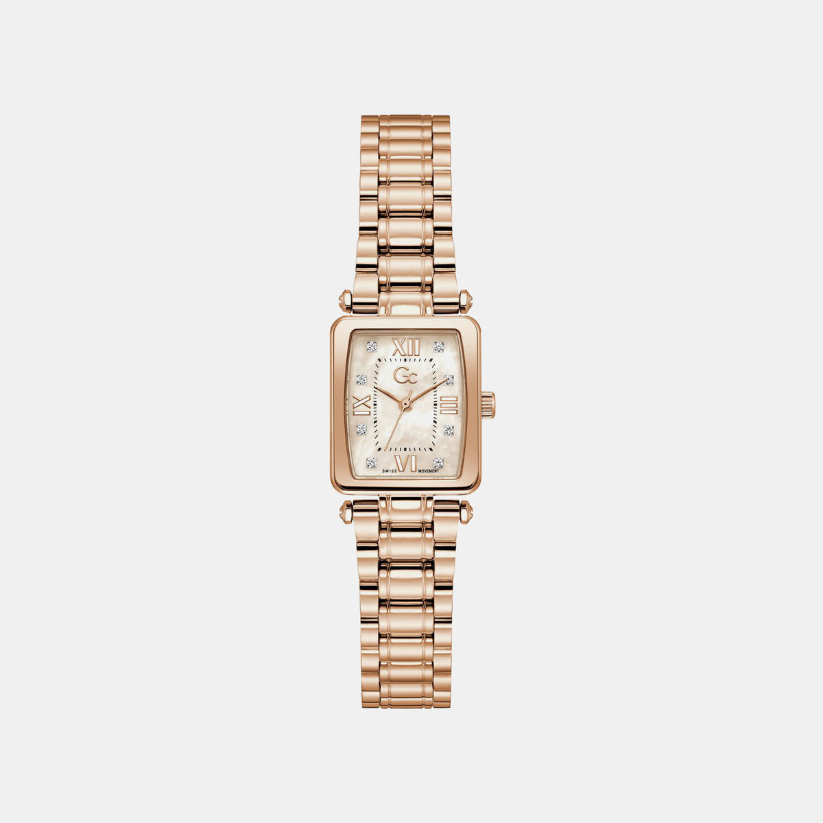 Plaza Mini Women Quartz Rose Gold Dial Analog Stainless Steel Watch Z71005L3