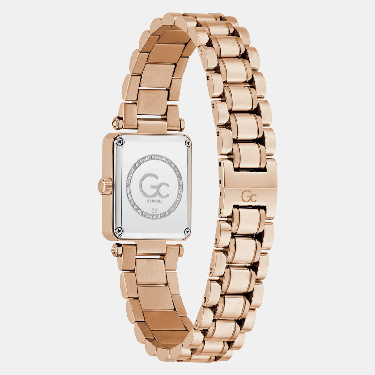 Plaza Mini Women Quartz Rose Gold Dial Analog Stainless Steel Watch Z71005L3