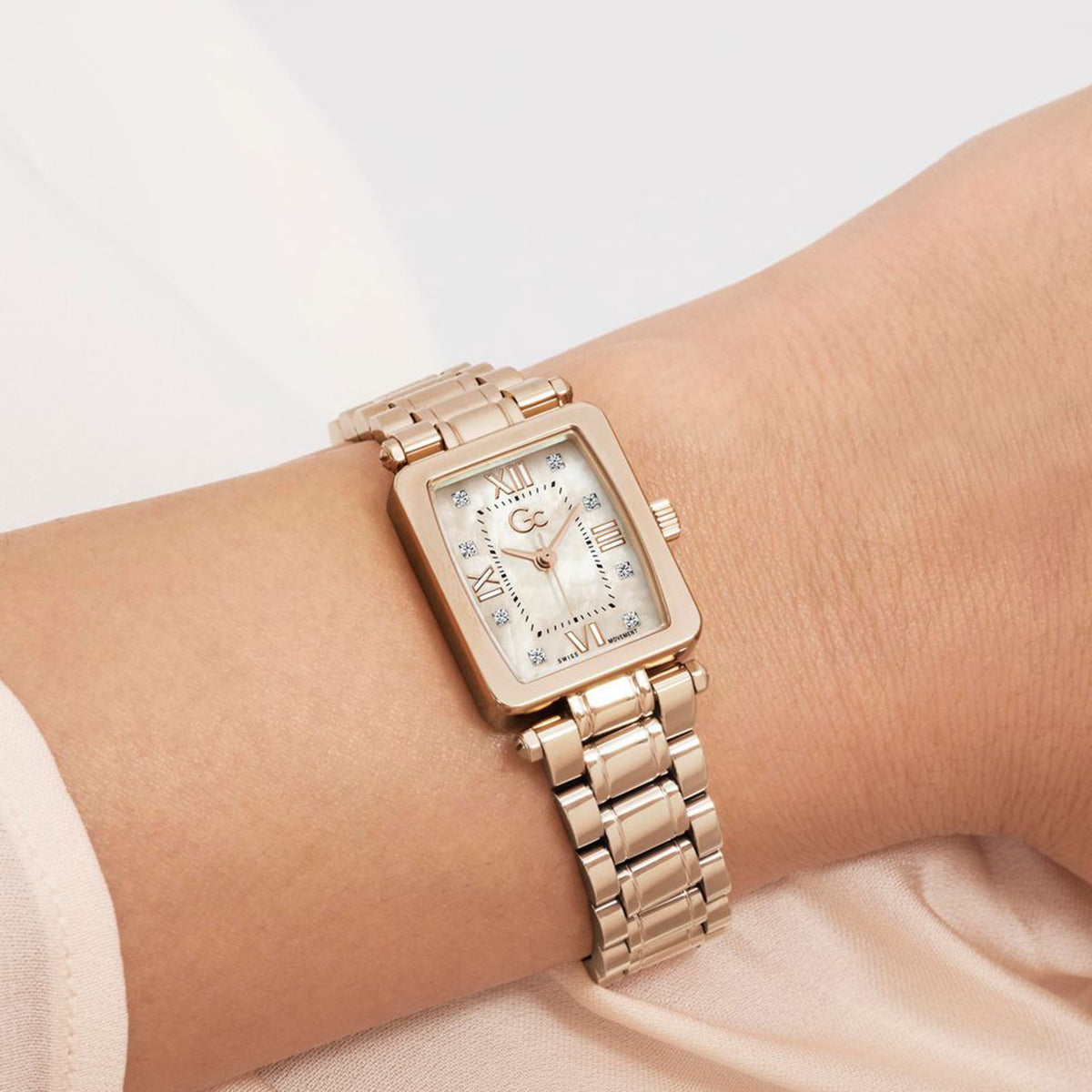 Plaza Mini Women Quartz Rose Gold Dial Analog Stainless Steel Watch Z71005L3