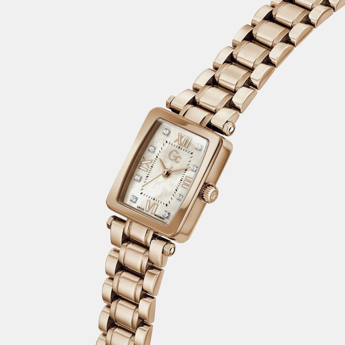 Plaza Mini Women Quartz Rose Gold Dial Analog Stainless Steel Watch Z71005L3