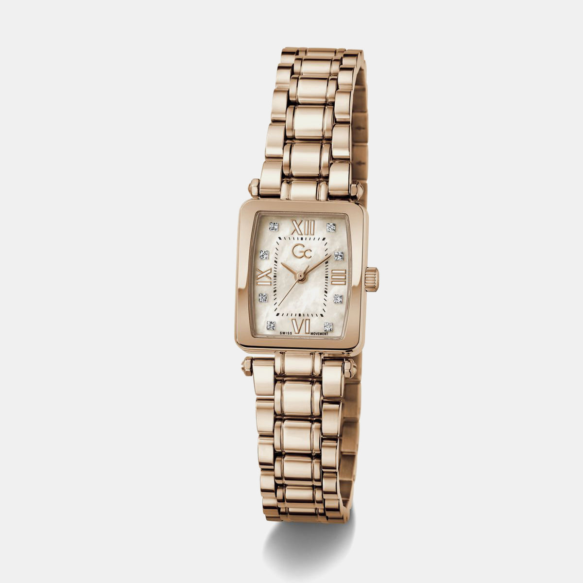 Plaza Mini Women Quartz Rose Gold Dial Analog Stainless Steel Watch Z71005L3