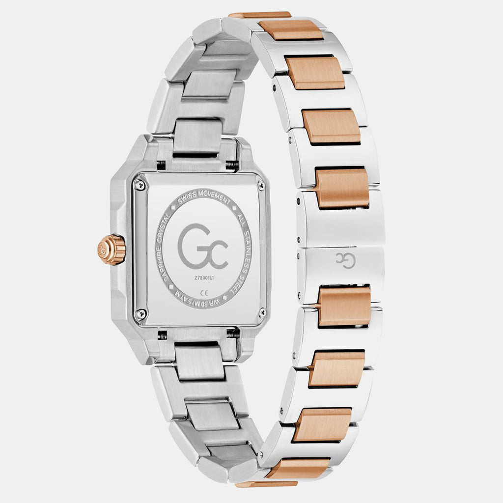 Gc Dress Women Quartz White Dial Analog Stainless Steel Watch Z72001L1