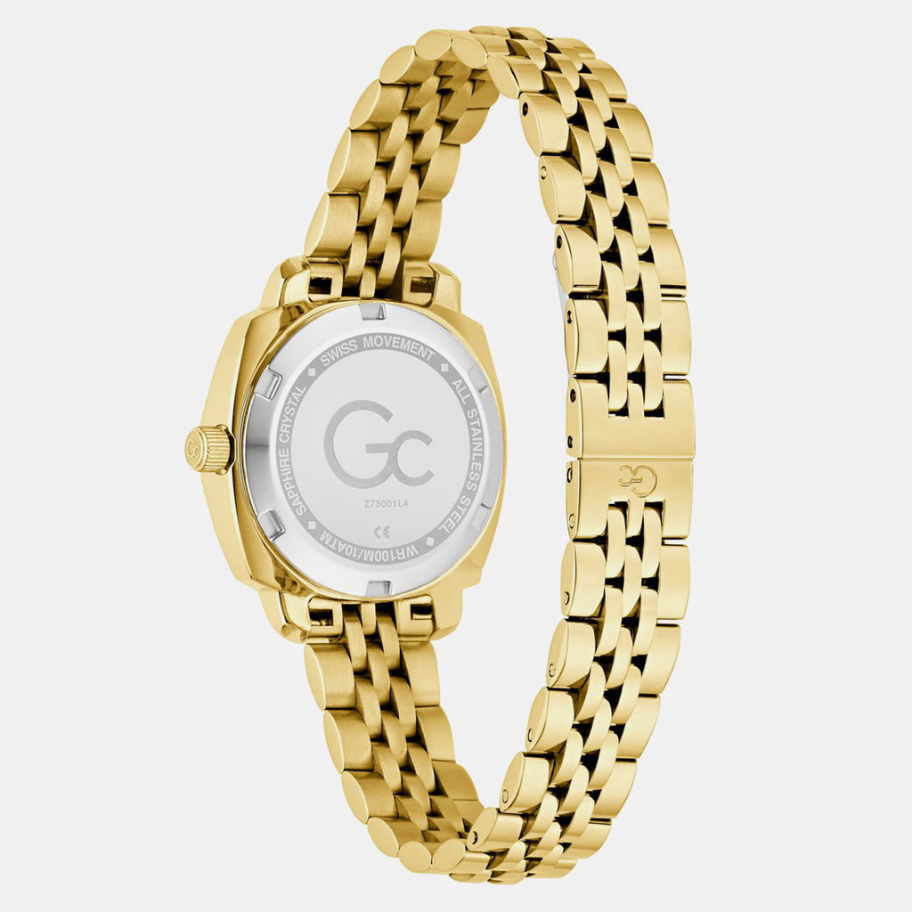 Gc Dress Women Quartz Brown Dial Analog Stainless Steel Watch Z73001L4