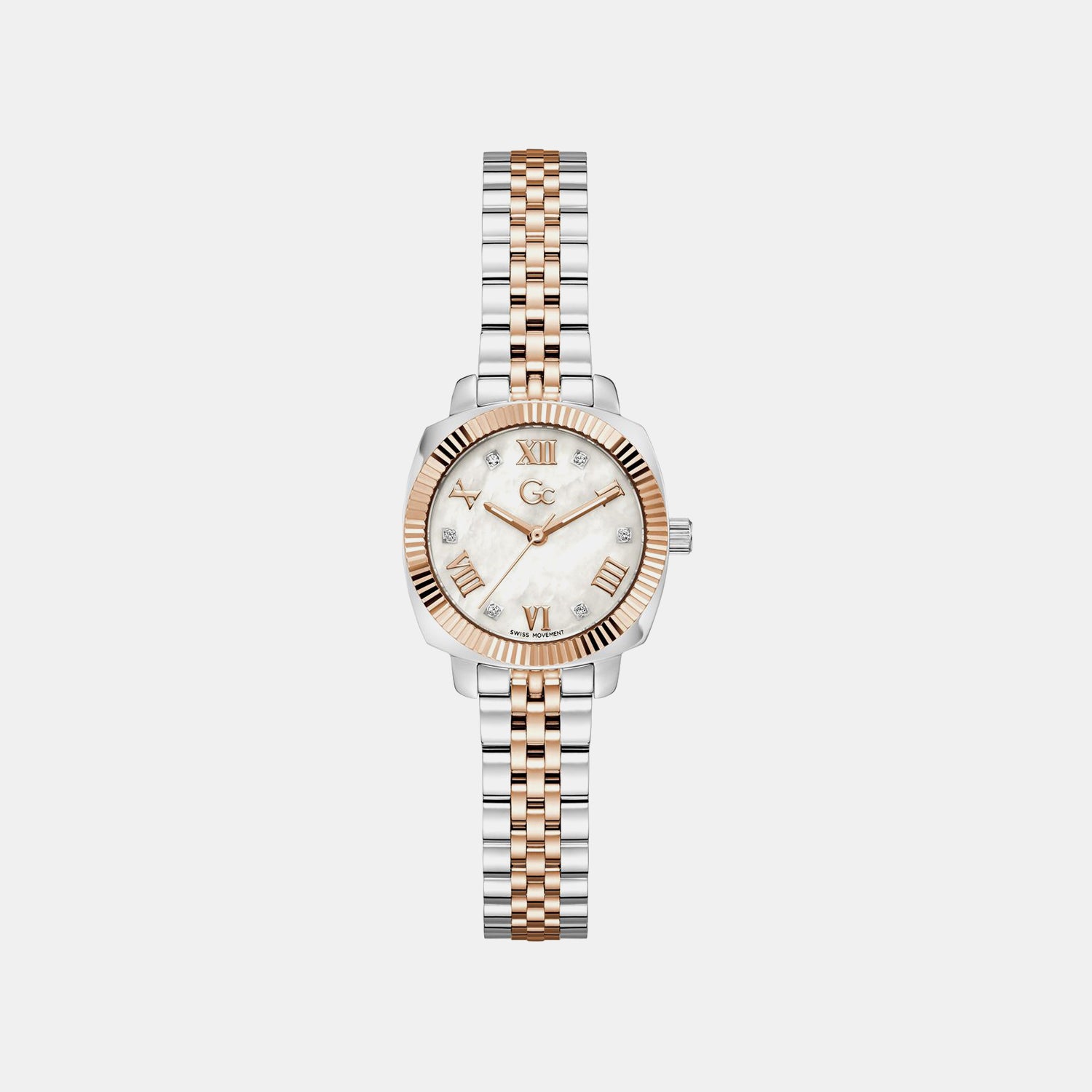 Gc Dress Women Quartz White Dial Analog Stainless Steel Watch Z73002L1