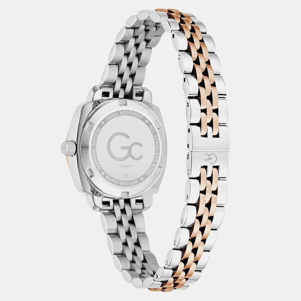 Gc Dress Women Quartz White Dial Analog Stainless Steel Watch Z73002L1