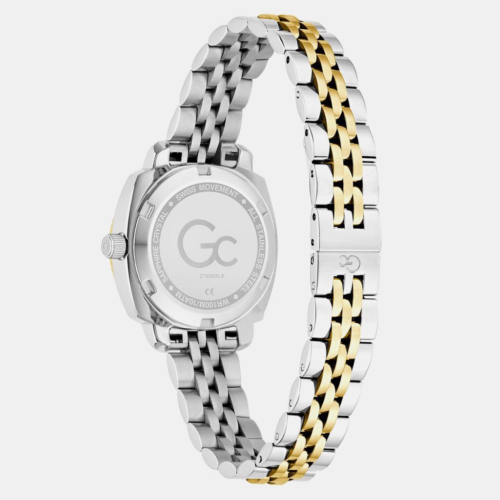 Gc Dress Women Quartz Green Dial Analog Stainless Steel Watch Z73003L9