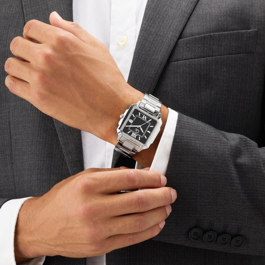 Gc Dress Men Quartz Black Dial Analog Stainless Steel Watch Z74001G4