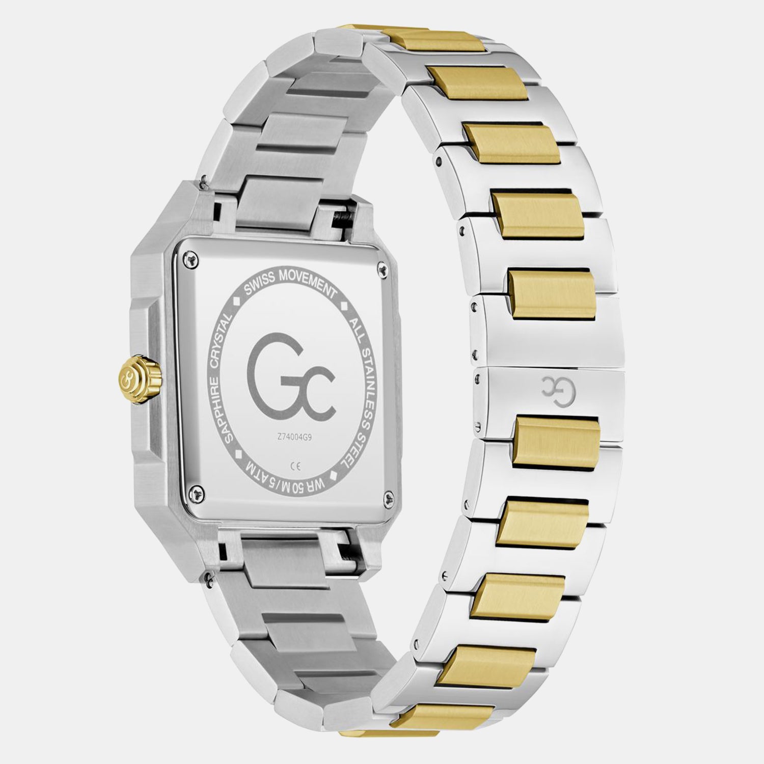 Gc Dress Men Quartz Green Dial Analog Stainless Steel Watch Z74004G9